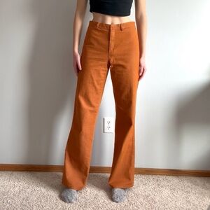 Ellen Tracy Women's Flare Jeans in Orange